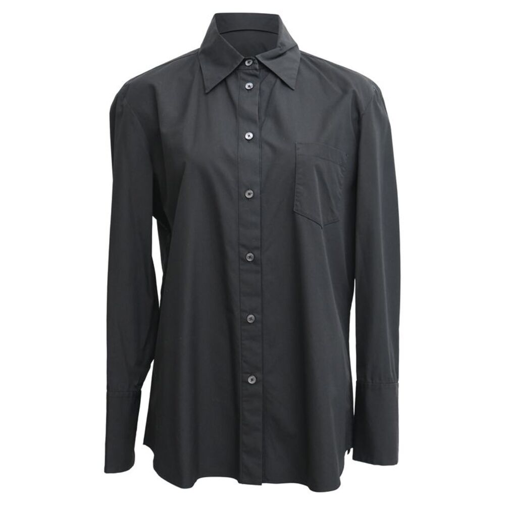 Tod's Button Up Shirt in Black Cotton
